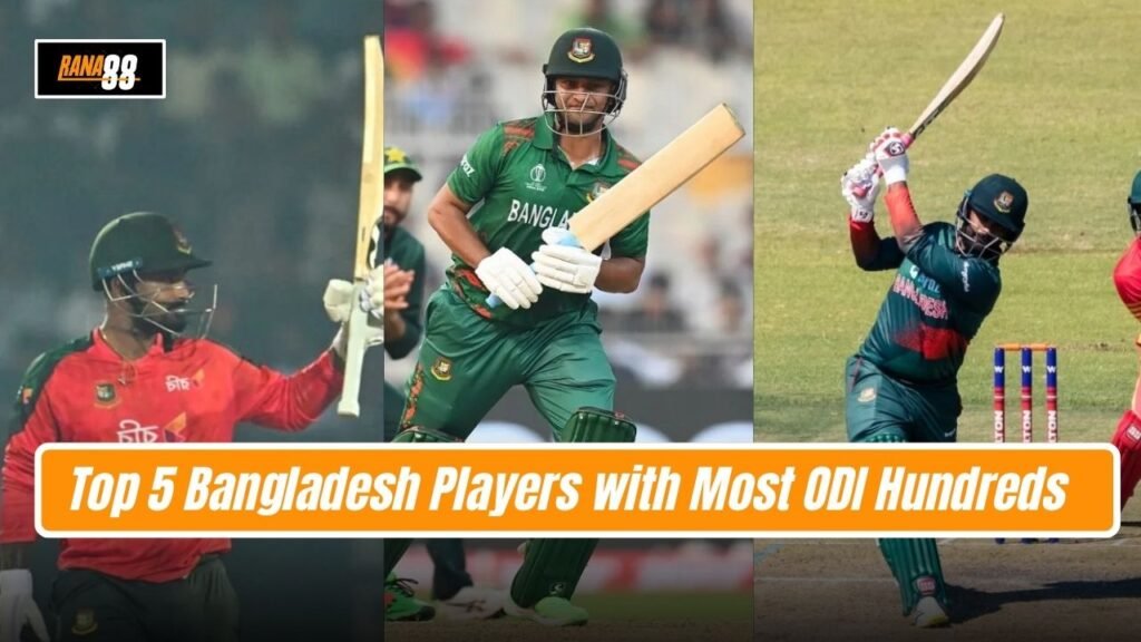 Bangladesh Players with Most ODI Hundreds