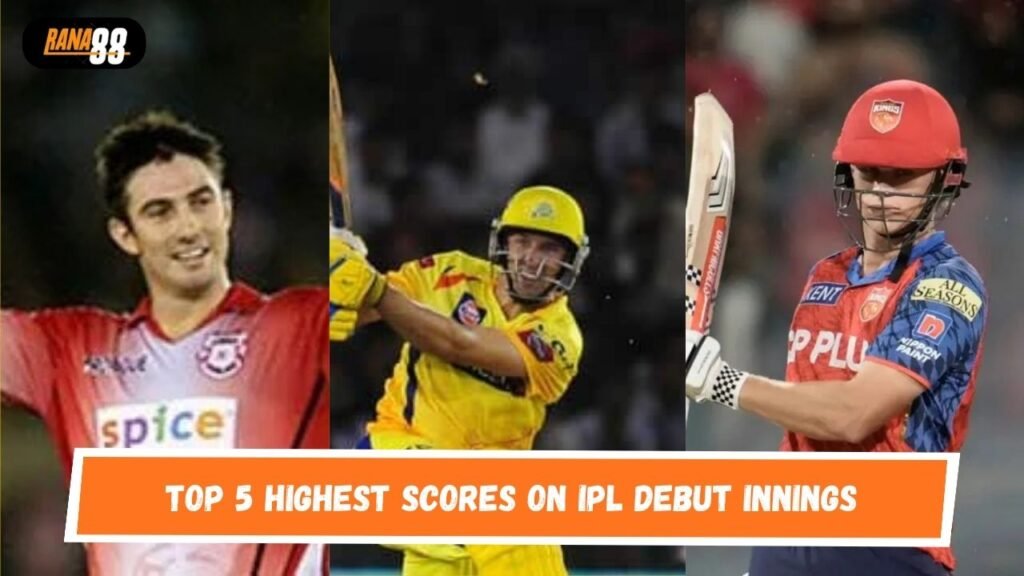 Highest scores on IPL debut innings